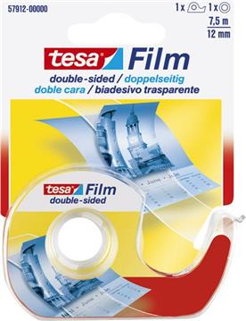 Traka ljepljiva obostrana 12mm/7,5m+stalak Tesa 57912 blister