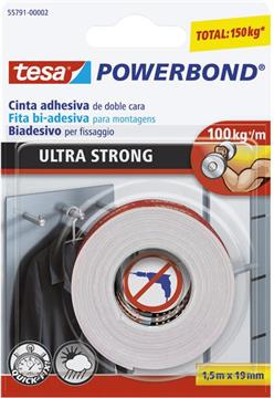 Traka ljepljiva obostrana 19mm/1,5m spužvasta Ultrastrong Tesa