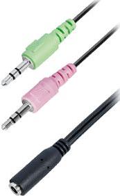 Transmedia Headset adapter cable 0,2m