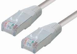 Kabel mrežni PIMF, Cat. 5e, 10m, CCA, 27AWG, Savitljivi, Sivi