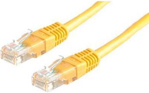 Kabel mrežni UTP, Cat. 6, 0,25m, CCA, 24AWG, Savitljivi, Žuti