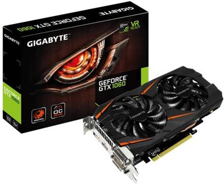 Grafička kartica nVidia Gigabyte GeForce GTX 1060 Windforce OC, 3GB GDDR5