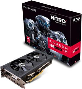 Grafička kartica Sapphire AMD Radeon RX 480 NITRO+ GDDR5 4GB/256bit, 1306MHz/2000MHz, PCI-E 3.0 x16, HDMI, 2xDVI, 2xDP, Dual-X Cooler RGB(Double Slot), Lite Retail