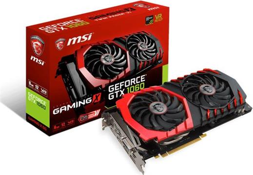 Grafička kartica nVidia MSI GeForce GTX 1060 Gaming X, 6GB GDDR5