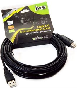 USB 2.0 A-A produžni kabel, 5M, AM - AF RETAIL
