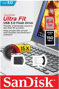 USB memorija 64 GB SanDisk Ultra Fit USB 3.0, SDCZ43-064G-GAM46 