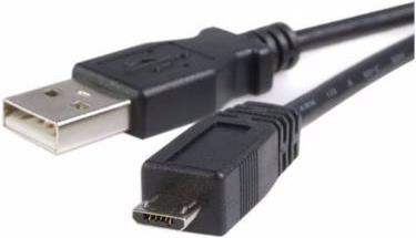 NaviaTec USB 2.0 A to USB micro B 0,2m, Black