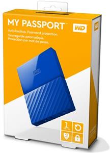 HDD eksterni Western Digital My Passport Blue 1TB, WDBYNN0010BBL