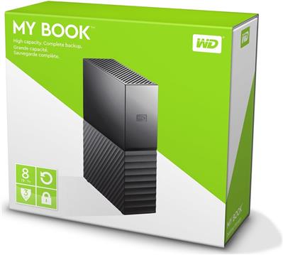 HDD eksterni Western Digital My Book 8TB, WDBBGB0080HBK, USB 3.0, 3.5", crni