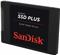 SSD SanDisk Plus 480 GB, SATA III, 2.5", SDSSDA-480G-G26