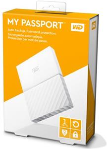 HDD eksterni Western Digital My Passport White 1TB, WDBYNN0010BWT 