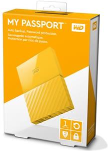 HDD eksterni Western Digital My Passport Yellow 1TB, WDBYNN0010BYL