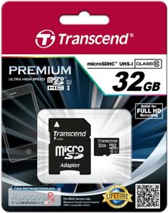 Memorijska kartica Transcend 32GB SD MICRO HC Class UHS 1 + SD adapter