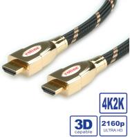 Roline GOLD HDMI Ultra HD kabel sa mrežom, HDMI M - HDMI M, 3.0m, 11.04.5692