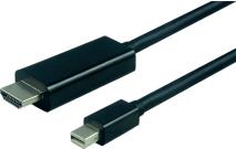 Roline VALUE mini DisplayPort kabel, mini DP M na UHDTV M, 2.0m, 11.99.5796