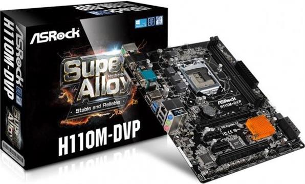 Matična ploča ASRock H110M-DVP, s1151, mATX