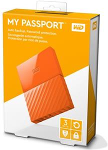 HDD eksterni Western Digital My Passport Orange 3TB, WDBYFT0030BOR