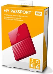 HDD eksterni Western Digital My Passport Red 3TB, WDBYFT0030BRD