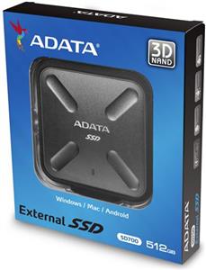 SSD vanjski 512GB Adata Durable SD700 Black AD, ASD700-512GU3-CBK