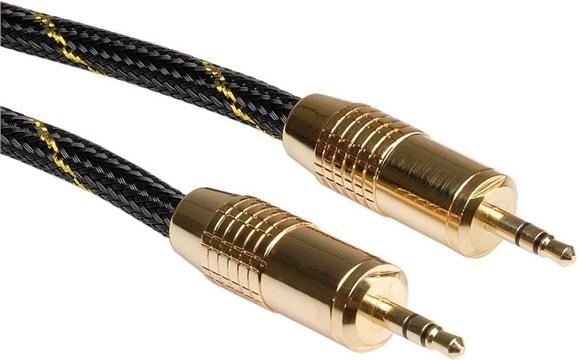 Roline GOLD Audio kabel 3.5mm Stereo, M/M, 2.5m, 11.09.4283