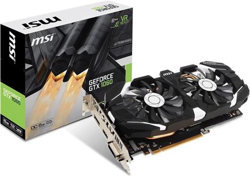 Grafička kartica nVidia MSI GeForce GTX 1060 OC, 6GB GDDR5