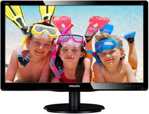 Monitor 19.5" LED Philips 200V4QSBR, VGA, DVI