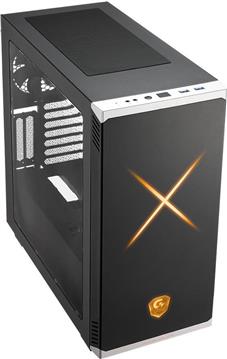Gigabyte Xtreme Gaming Case Midi ATX XC300W, Steel+Plastic, 2xFan, USB 3.0, HD Audio, w/o PSU, RGB, Black