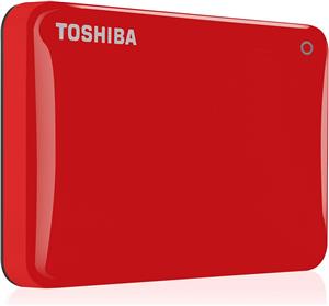 HDD External TOSHIBA Canvio Connect II (2.5", 1TB, USB 3.0/ 2.0) red, HDTC810ER3AA