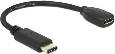 Adapter DELOCK, USB 2.0-C (M) na USB 2.0-B (Ž), 0.15 m