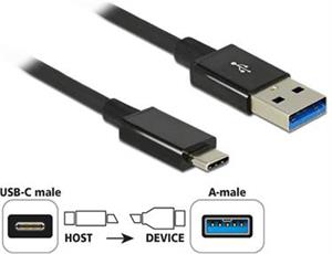 Kabel DELOCK, USB 3.1 Type-C (M) na USB-A (M), koaksijalni, 1.0m