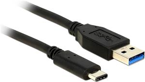 Kabel DELOCK, USB 3.1-A gen2 (M) na USB 3.1-C gen2 (M), SuperSpeed, 0.50 m