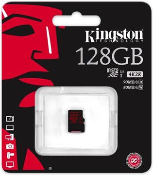Memorijska kartica Kingston 128GB microSDXC UHS-I speed class 3 Single Pack w/o Adapter, SDCA3/128GBSP