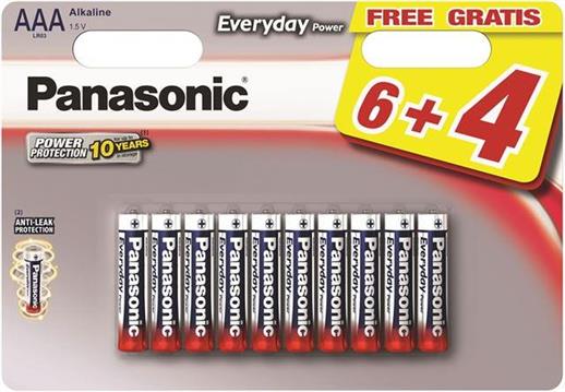 Baterija Panasonic LR03EPS/10BW Alkaline Everyday Power AAA, 10 kom