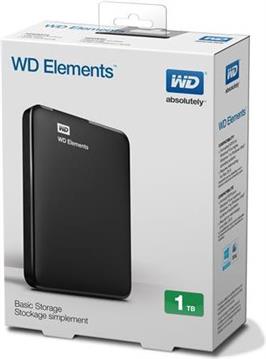 HDD eksterni Western Digital Elements™ Portable 1TB, 2.5˝ WDBUZG0010BBK