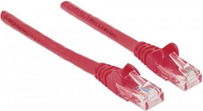 Kabel mrežni prespojni Intellinet Cat6 UTP PVC 0.5m, crveni