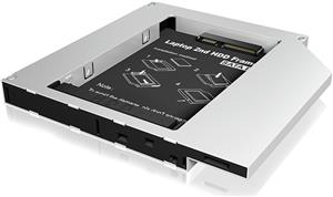 Ladica za disk ICY BOX IB-AC649b, SATA 2.5", za montažu HDD / SSD umjesto optike, 5-12.5 mm