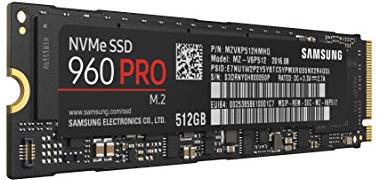 SSD Samsung 960 Pro 512 GB M.2 2280 PCIe NVMe, MZ-V6P512BW