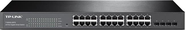 TP-LINK T1600G-28TS(TL-SG2424) JetStream 24-Port Gigabit Smart Switch with 4 SFP Slots