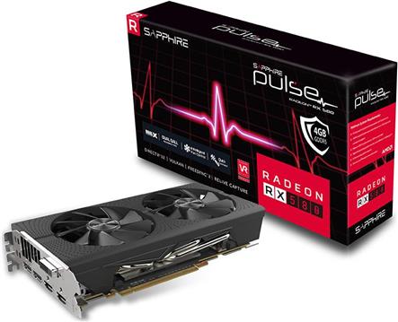 Grafička kartica AMD Sapphire Radeon RX 580 Pulse OC Lite, 4GB GDDR5