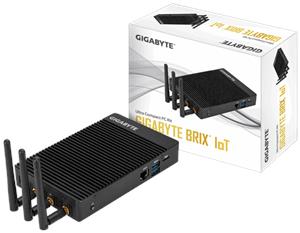 GIGAYBTE BRIX Fanless GB-EACE-3450 (Celeron N3450 up to 2.2GHz QC, 2xDDRL (max 8GB), Intel HD500, 1xM.2 PCIE/SATA 80mm, 2x GbE LAN, 2x HDMI, (2+2)xUSB3.0, microSD slot, WiFi+BT, COM, miniPCE for 3G + 