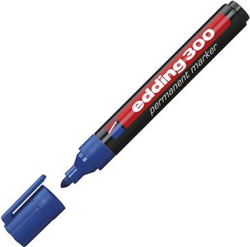 Marker permanentni 1,5-3mm okrugli vrh Edding 300 plavi