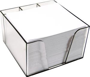 Blok kocka pvc 10x8,5x6cm s papirom bijelim Elisa