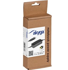 Car notebook power supply Akyga Dedicated AK-ND-37 19V/4.74A 90W 5.5x3.0 mm+ pin SAMSUNG