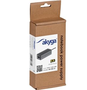 Notebook power supply Akyga Dedicated AK-ND-51 20V/2.25A 45W Square yellow LENOVO