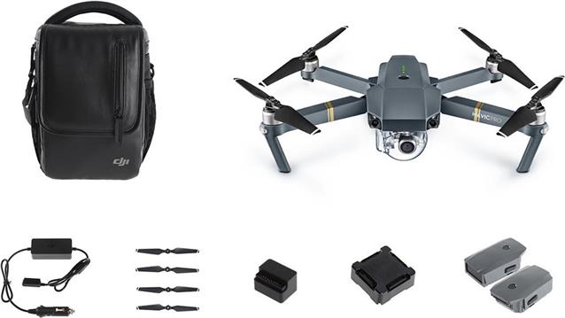Drone DJI Mavic Pro Fly More Combo, 4K UHD kamera, 3D gimbal, upravljanje daljinskim upravljačem + dodatna oprema
