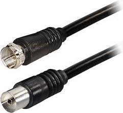 Transmedia 1,5m Connecting Cable F-plug straight - IEC-jack straight