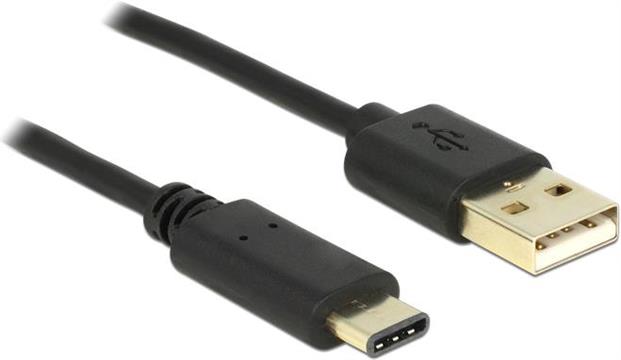 Kabel DELOCK, USB-A 2.0 (M) na USB-C(M), 2m