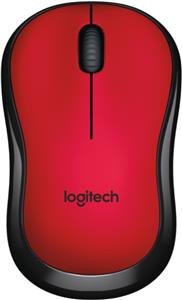 Miš Logitech Wireless M220 Silent, optički, bežični, crveni, USB (EMEA)