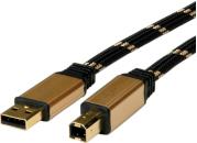 Roline GOLD USB2.0 kabel TIP A/B M/M, 3.0m