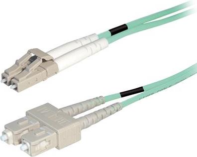 Transmedia Fibre optic MM OM4 Duplex Patch cable LC-SC 0,5m